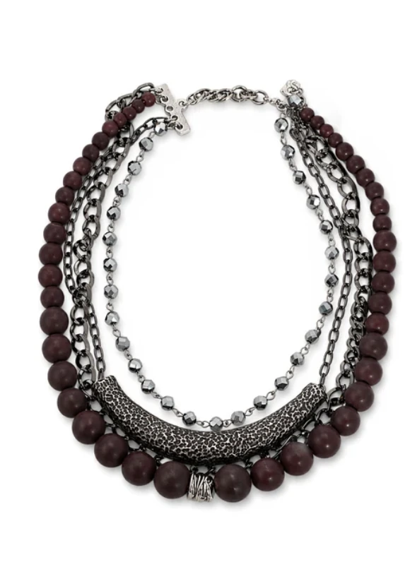 COLLAR WINE BEADS